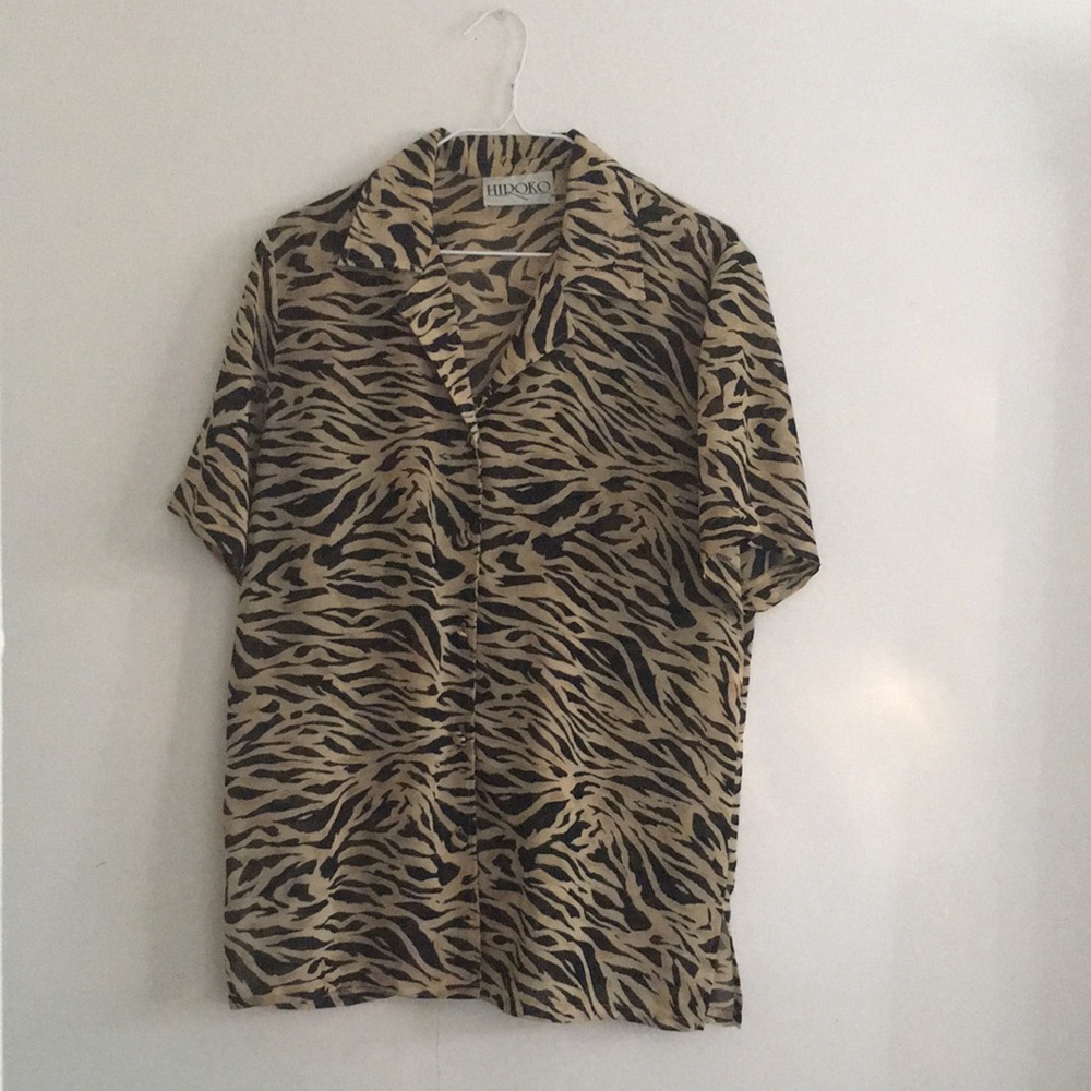Zebra print blouse